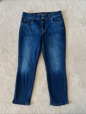 Maurices Dark Blue Cropped Slim Jeans Size 14W